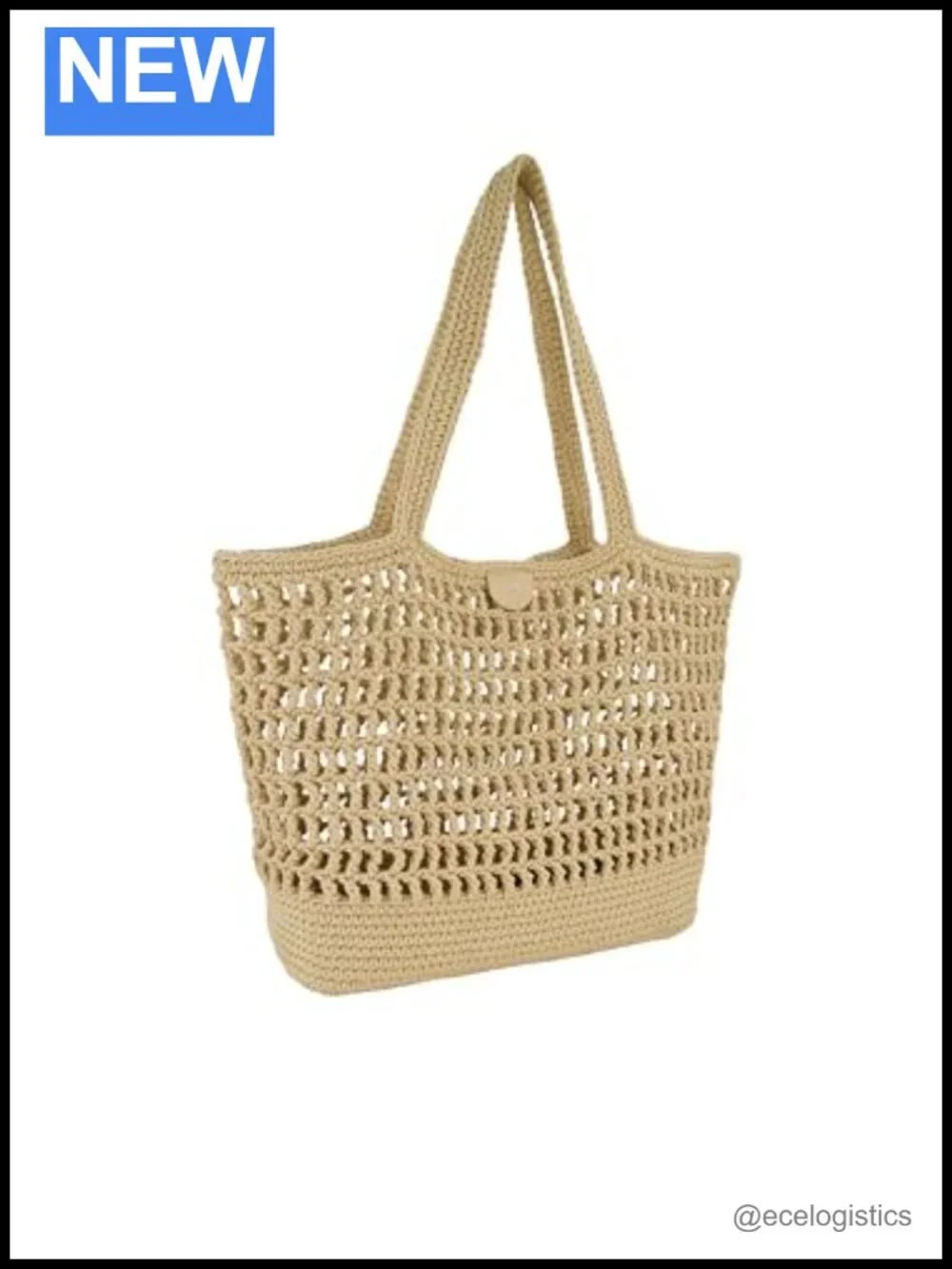 Large Cotton Tote Bag with Shoulder Strap, Versatile Everyday Handbag